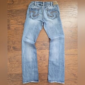 Low Rise 2000s Bootcut Silver Jeans